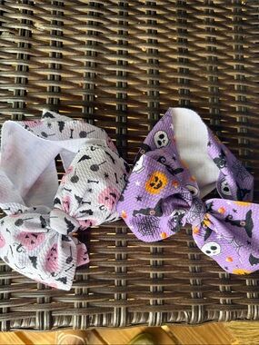 New Halloween Headbands are 8” around head & 7” now for kids or small adult head